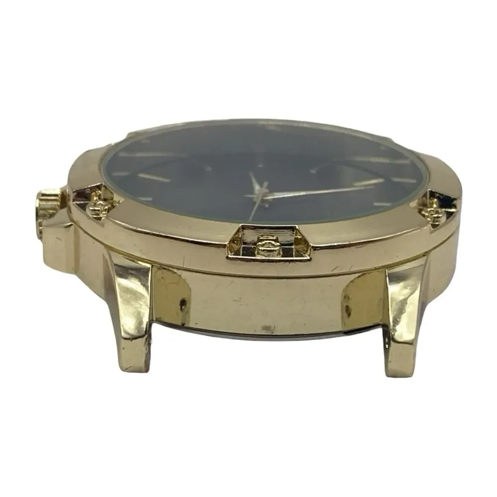 Accutime Watch Corp Men's Gold Tone Quartz Watch Running